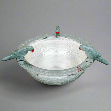 Big Urli Bowl with three Parrots
