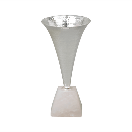 Cone Vase with Rose Quartz Base