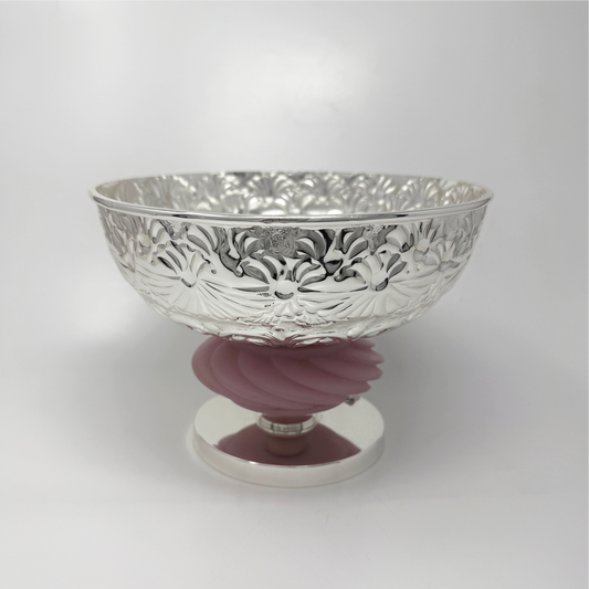 Spiral chased Silver Plated Bowl
