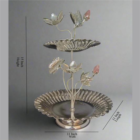 Lotus two tier Platter