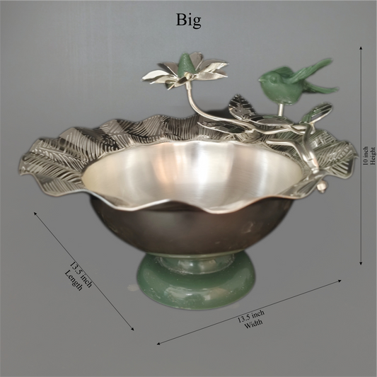 Magnolia Flower bowl with Flying Bird