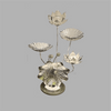 Lotus Flower With Two Nuts Bowls Tree