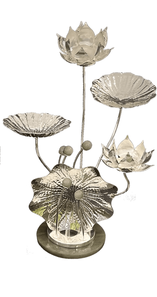 Lotus Flower With Two Nuts Bowls Tree