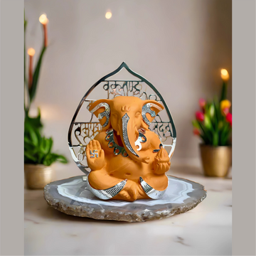 Aashirvaad Ganesha on Petrified Stone