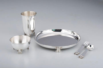 Elephant Baby Set  Set of 5 Sterling Silver