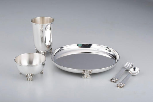 Elephant Baby Set Set of 5 Sterling Silver
