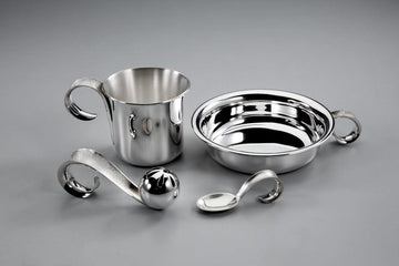 Feather Baby Set Set of 4 Sterling Silver