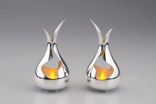 Swan Inspired Tee Light Holder Sterling Silver