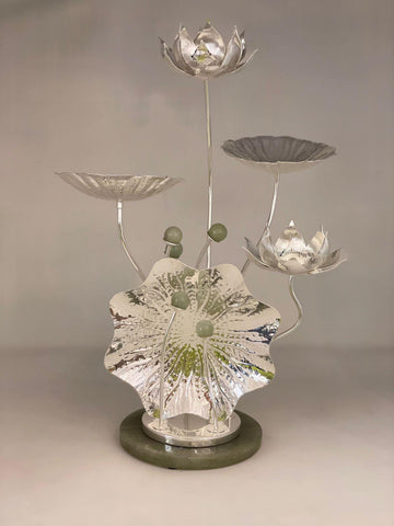 Lotus Flower With Two Nuts Bowls Tree