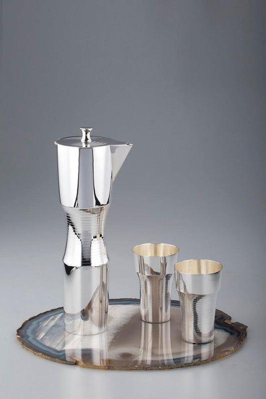 Linear Jug Set Set of 3 Sterling Silver
