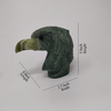 Green Natural Jade Eagle Head Figurine