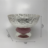 Spiral chased Silver Plated Bowl