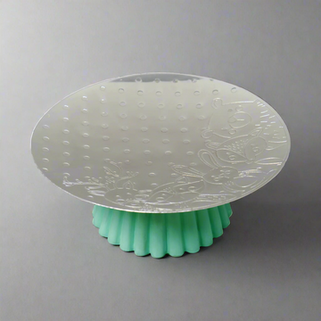 Baby Round Platter with Blue base