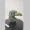 Green Natural Jade Eagle Head Figurine