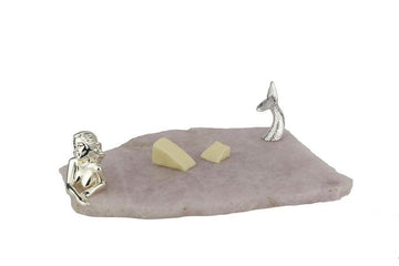 Mermaid Tail Cheese Platter - Rose Quartz