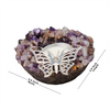 Amethyst Butterfly Tea Light  (Set of 2)