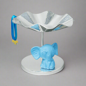 Blue Baby Elephant Decorative Bowl