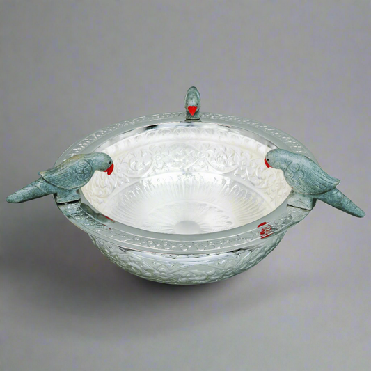 Big Urli Bowl with three Parrots