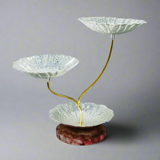 Lotus Leaf Twin Platter