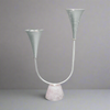 Cone Duo Vase with Rose Quartz Base