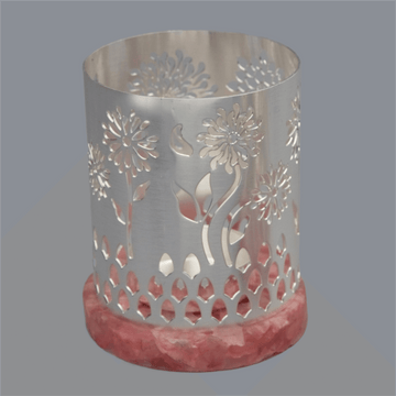 Flower Cut Work Tea Light Holder