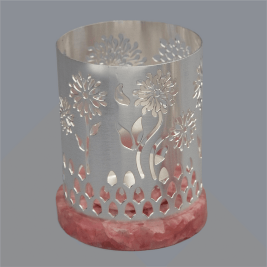 Flower Cut Work Tea Light Holder