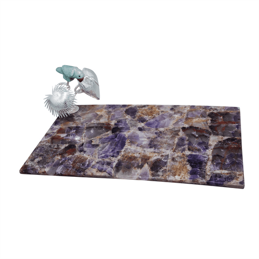 Parrot Tray with Amethyst Stone