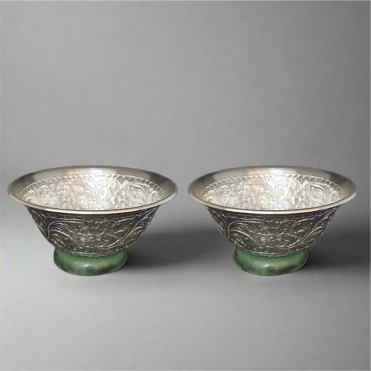 Nakshi bowl With base (Set of 2)