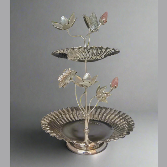 Lotus two tier Platter