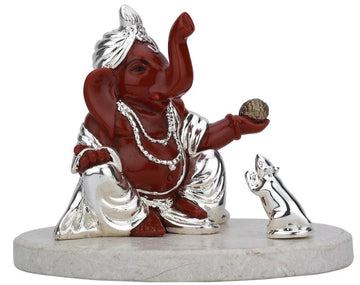 Ganesha Trunk Up - Terracotta