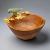 Wooden Bowl With Parrot -Small