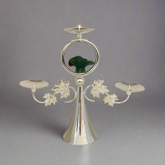 Parrot candle stand