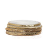 White Agate Coaster with Golden Gilded (Set of 4)