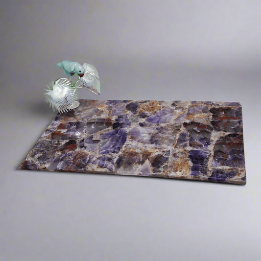 Parrot Tray with Amethyst Stone