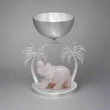 Elephant And Palm Tree Nut Bowl