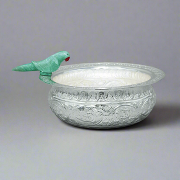 Small Urli bowl with Ethnic Parrot