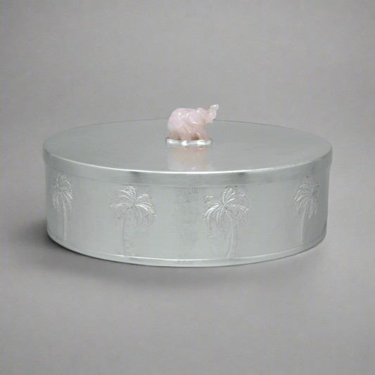 Palm Tree Jar Box With Lid-Big