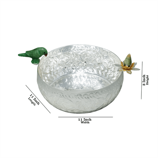 Single Parrot Urli With Knob Bowl (B)