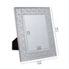 Silver Plated Flower Photo Frame-Small