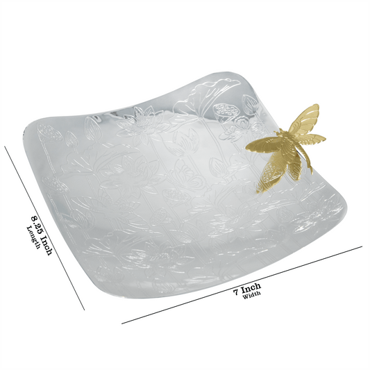 Butterfly Designed Platter - Small