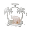 Elephant Palm Tree Candle  Stand