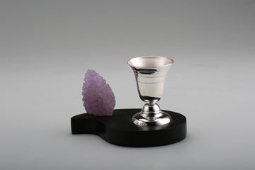 Amethyst Grape Candle Stand Sterling Silver