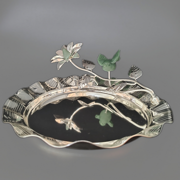 Wave Platter With Flying Bird