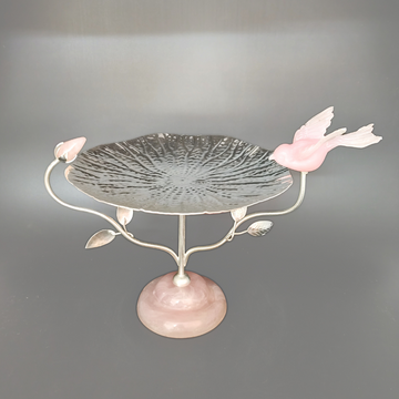 Lotus Leaf Platter with bird