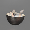 Orchid Hammered Bowl