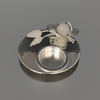 Orchid Hammered Tea Light Holder