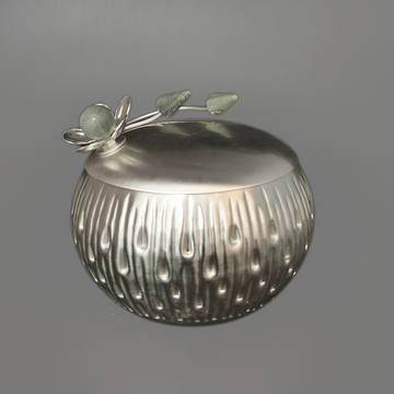 Silver Plated Drop Jar