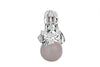 Ganesha Mangal Murti On Rose Quartz Ball