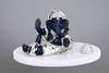 Silver Masand Ganesha Idol – Charcoal Blue