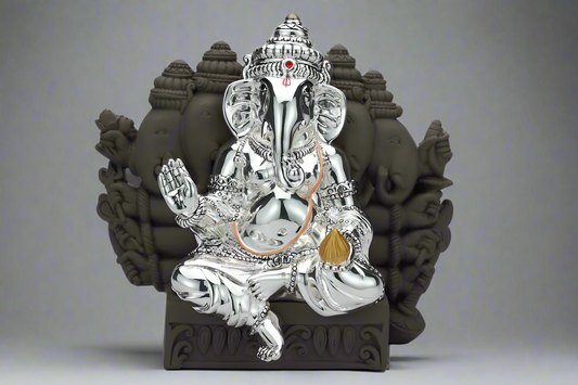 Silver Panchmukhi Ganesha